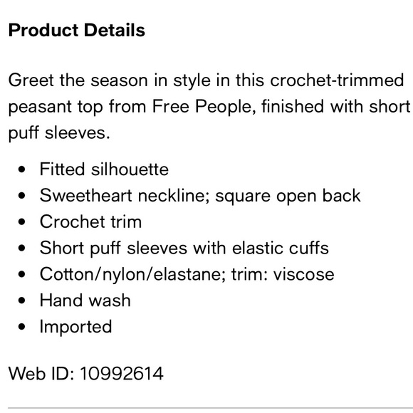 BNWOT Free People Spring Fling Top 🤍 - Picture 9 of 11